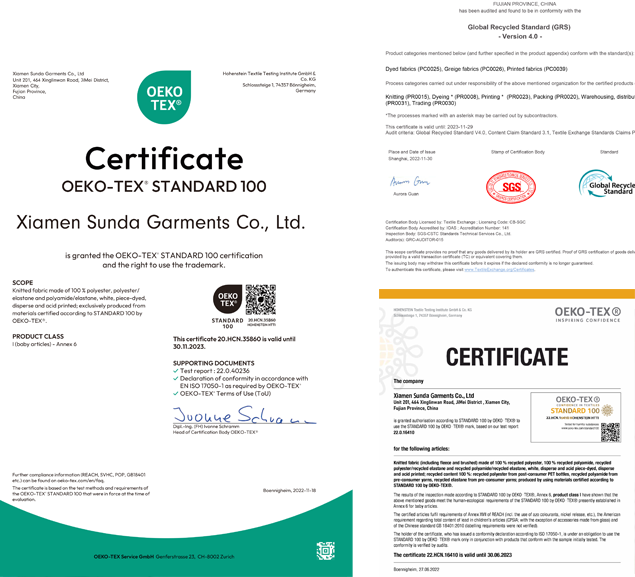 Certificates