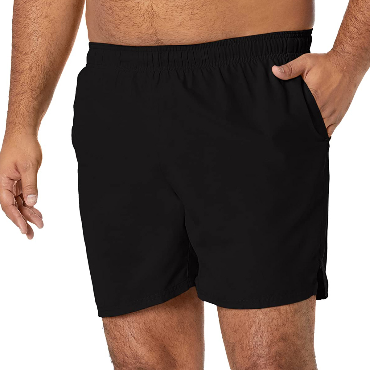 Shorts divididos masculinos personalizados'