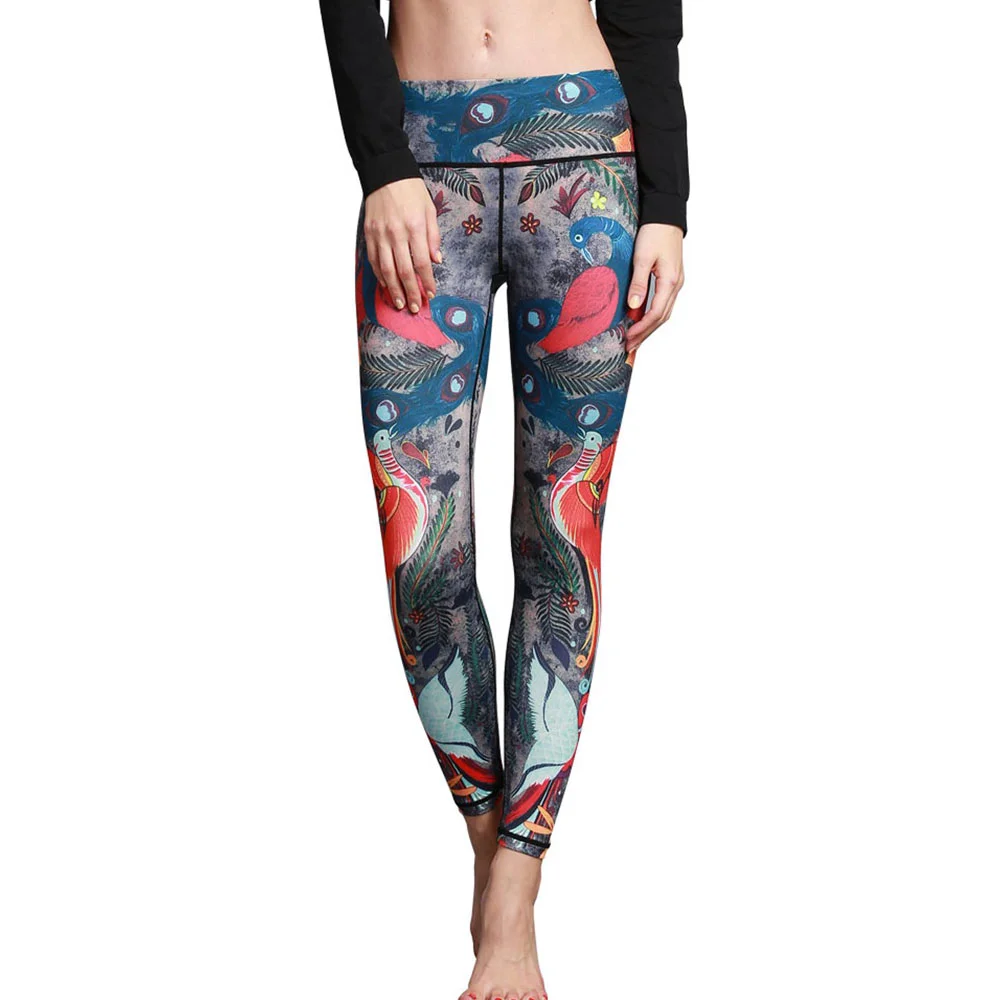 Yoga-leggings voor dames met op maat gemaakte bedrukking