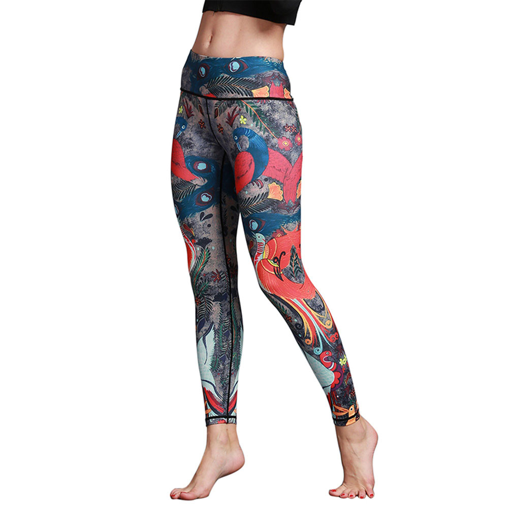 Leggings femininas de ioga com impressão personalizada