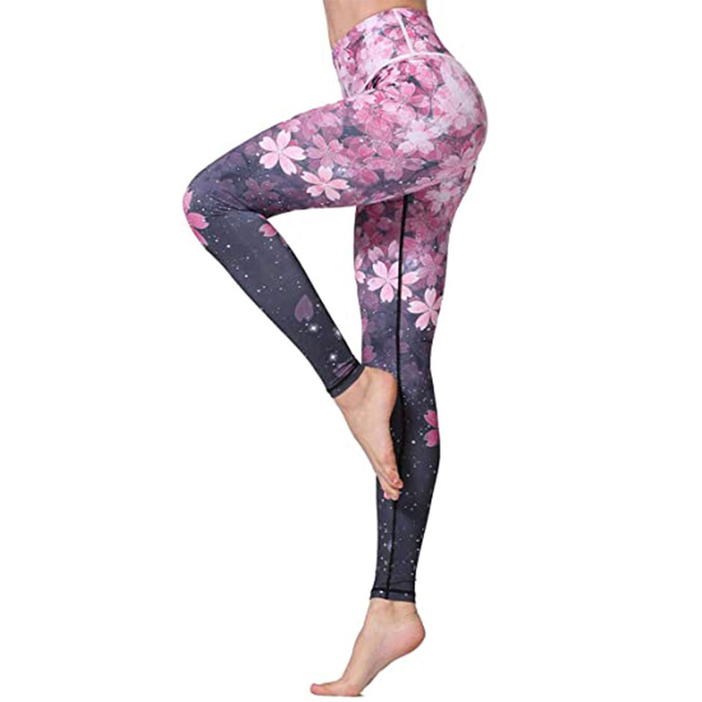 Leggings femininas de ioga com impressão personalizada